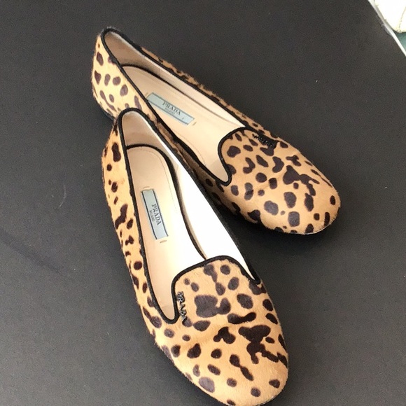PRADA Leopard Print Flats - Picture 1 of 7